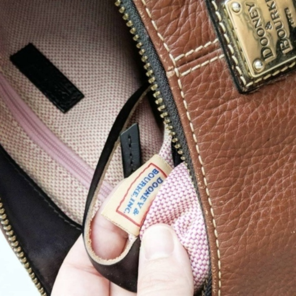 Dooney & Bourke Genuine Leather Shoulder Hobo Bag - Picture 8 of 8
